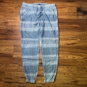 Anthro Chambray Joggers